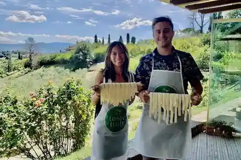 Privat madlavningskursus i Firenze og rundtur på lokale markeder