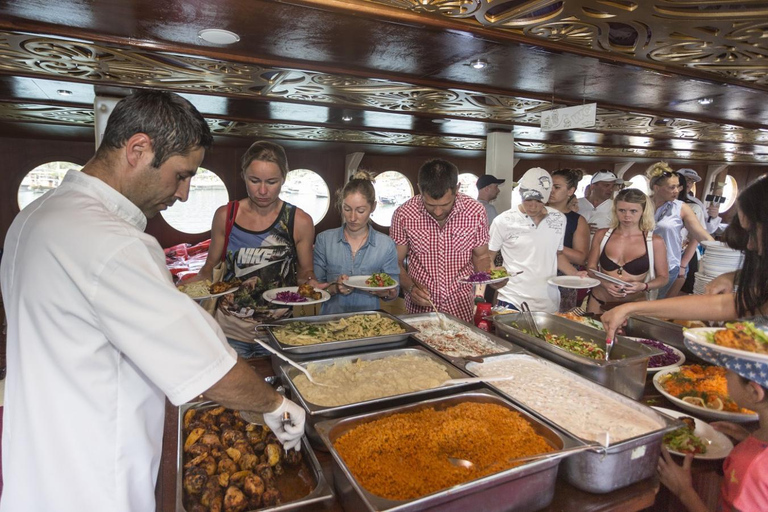 Alanya: Catamaran Cruise with Lunch, Drinks, & Transfer Catamaran Cruise with Lunch & Drinks (Meeting Point