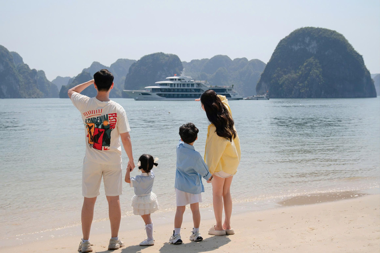 Ha Long Bay Day Tour by 6-Star Sea Octopus President Cruise Sea Octopus President: Explore Ha Long Bay with Buffet Lunch and Pool