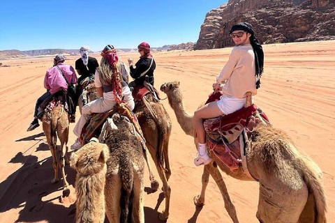 Wadi Rum: Half-Day Camel Tour with Guide Wadi Rum: jeep tour 4x4 4hours 1_6 people