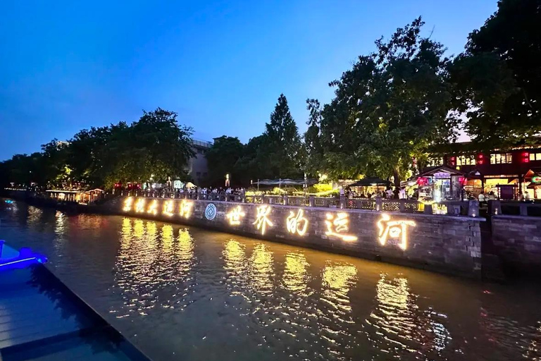 Hangzhou: Grand Canal Water Bus and Night Cruise Night Cruise Round-Trip Ticket