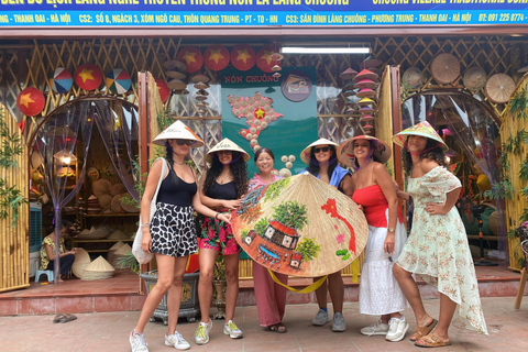 Hanoi: Incense Village, Conical Hat, Lacquer Art-SMALL GROUP PRIVATE Half Day- Incense Village- Hat Village- Train Street