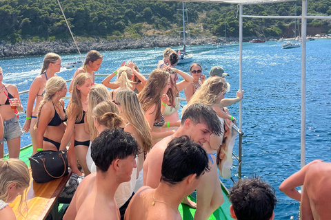 Dubrovnik: Sunset Boat Party with DJ & Blue Lagoon Swim Stop