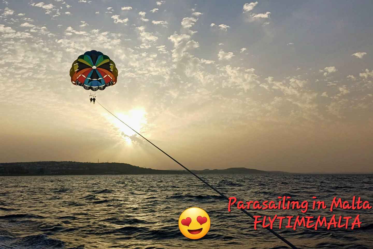 Malte : Parachute ascensionnel avec photos et vidéos offertes