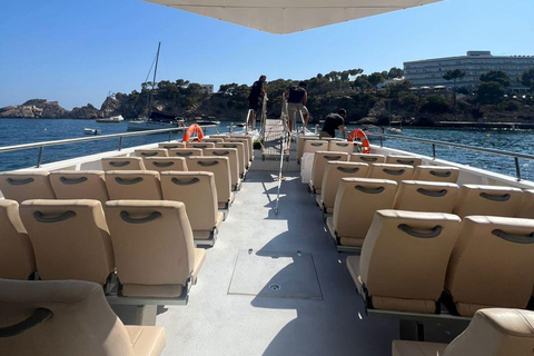 Desde Palma: tour en barco de avistamiento de delfines por la tarde13:11 Recorrido desde la parada 355 del Parque Taurus