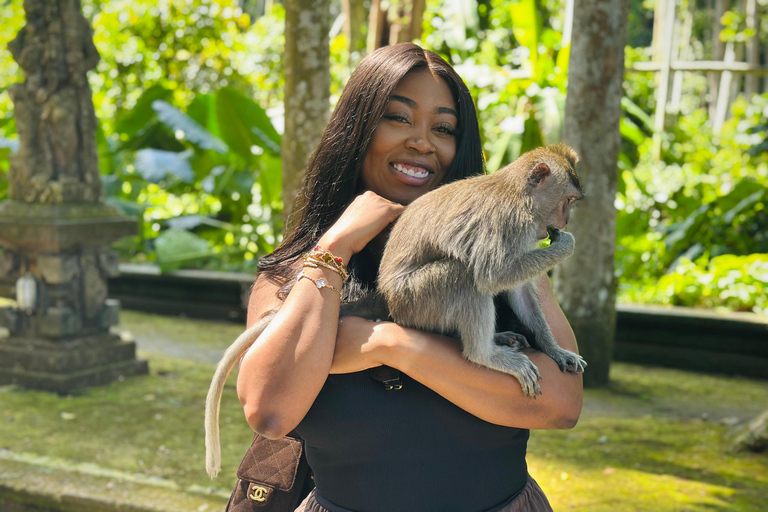 Bali: Swings, Koi Fish Photo Boat, Monkey Forest & Waterfall Private Tour all Ticket include