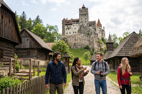 From Bucharest: Dracula Castle, Peles Castle & Brasov Trip PRIVATE-MINIVAN-Entrance tickets are included AT THE CASTELS