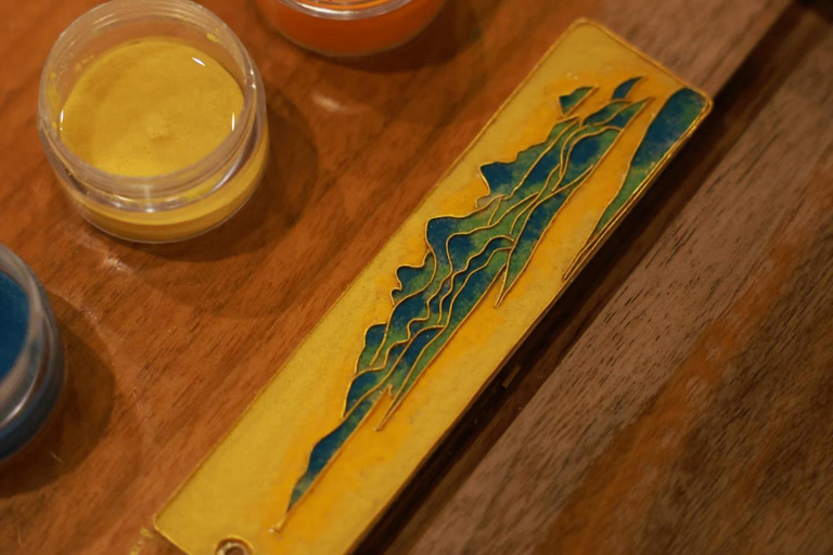 Pékin : atelier de cloisonné avec souvenir