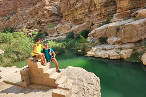 Wadi Shab Adventure Hike, Swim, Hidden Cave, Beach, Sinkhole