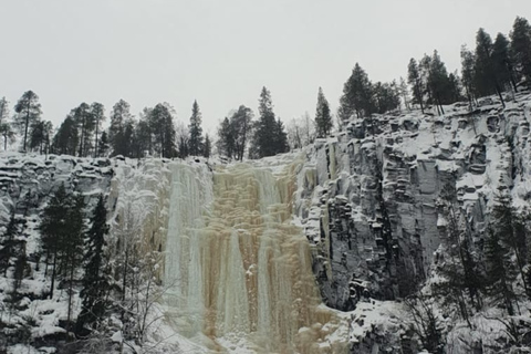 Rovaniemi: Korouoma Frozen Waterfalls Hike & Hot BBQ Lunch Rovaniemi: Korouoma Small Group Guided Hike & Hot BBQ lunch