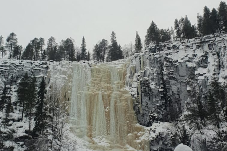 Rovaniemi: Korouoma Frozen Waterfalls Hike & Hot BBQ Lunch Rovaniemi: Korouoma Small Group Guided Hike & Hot BBQ lunch