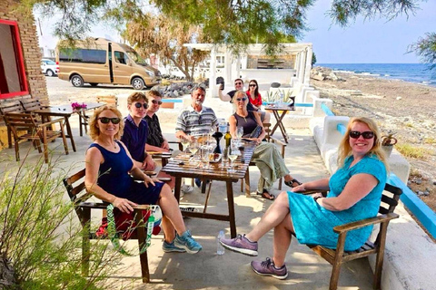 Santorini: Tour of Wineries with Wine Tasting &amp; FoodSunset Tour