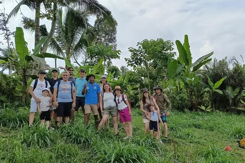 Lombok : Visite à pied de Tetebatu avec forêt de singes et cascade
