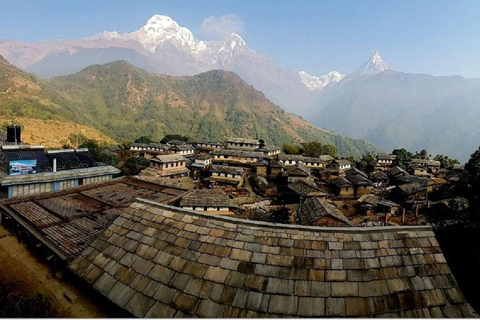 Explorando a beleza de Ghandruk: Tour guiado de 2 dias em um jipe com tração nas quatro rodas