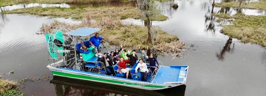 Nouvelle-Orléans : Airboat Swamp & City and Katrina Tour Combo