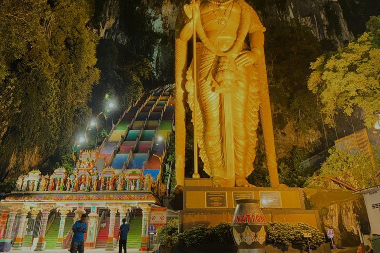 From Kuala Lumpur: Batu Caves Night Tour + Indian Set Dinner
