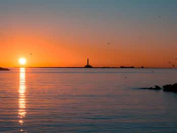 Sunset at the Island of S.Andrea Gallipoli - With aperitif