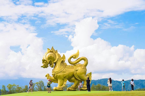 Chiangmai to Chiangrai:Temples, Tea Plantation& Lalitta Cafe 2 Temples & No Pickup
