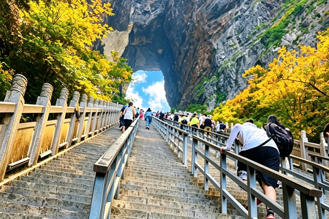 From Zhangjiajie: 2-Day Tour Hotel Pickup & Entry Tickets 2-Day Private Avatar Tianmen Glass Bridge Furong Town
