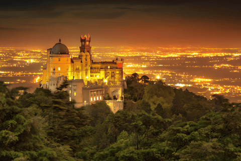 From Lisbon: Pena Palace, Regaleira, Sintra &amp; Cascais TourLisbon Meeting Point