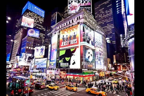 NYC: Magiske bylys og Broadway byrundvisning med Rickshaw