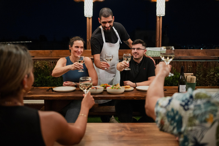 Cooking Class & Dinner at a Roof Garden in Athens