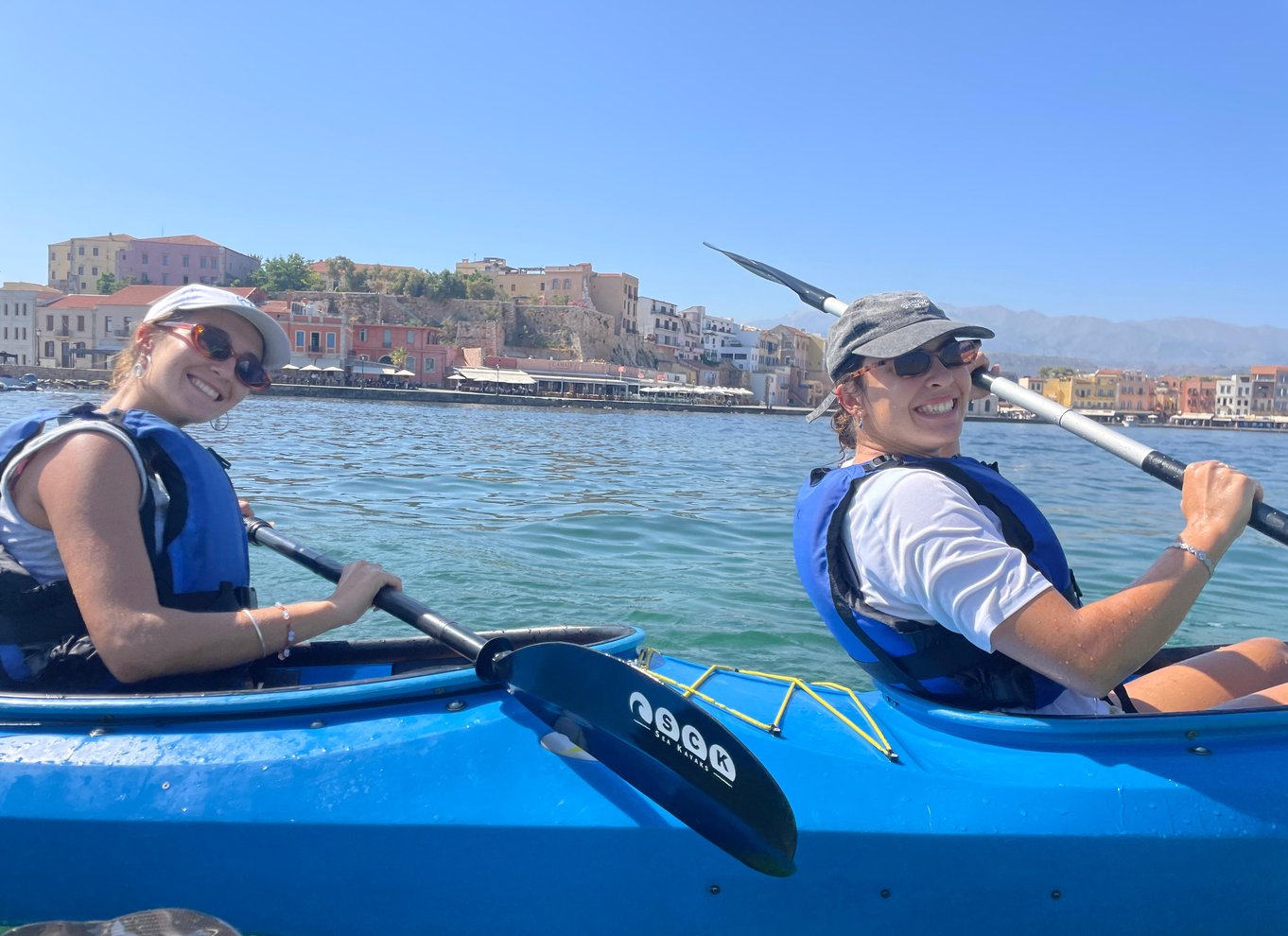 Chania: Morgen kajak tur langs kysten
