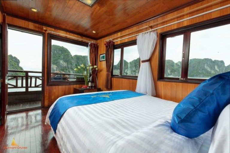 Overnight at Ha Long Bay cruise 2D1N 5 stars CruiseHalong Bay 2D1N with 4 star cruise