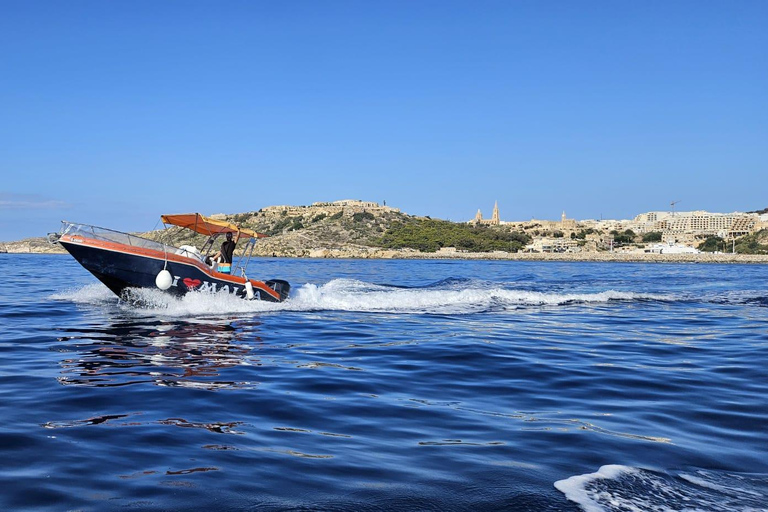 Von Cirkewwa aus: Comino und Blaue Lagune Private Bootstour