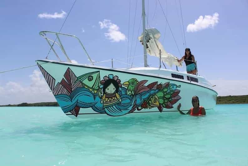 Bacalar: 7 Colors Lagoon Sailing Tour with Snacks & Drinks