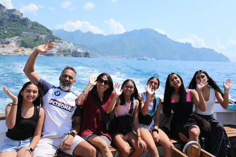 Viagem de 1 dia a Positano-Amalfi e Pompéia em um passeio de luxo saindo de Roma