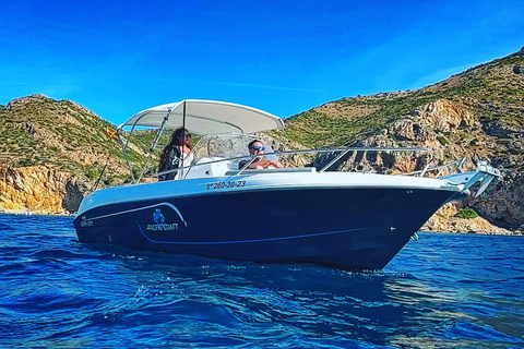 Privé boot Denia en Javea kust ( 8 uur ) Hele dag