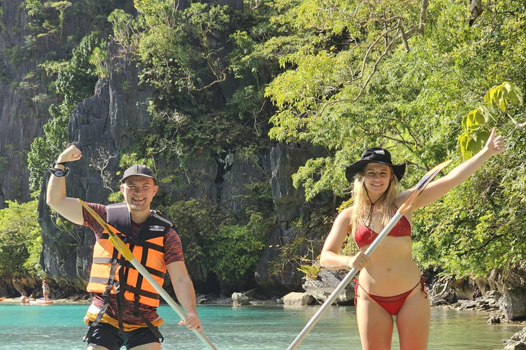 El Nido: Privé/Exclusieve eilandhoppen Tour D BESTE PRIJS