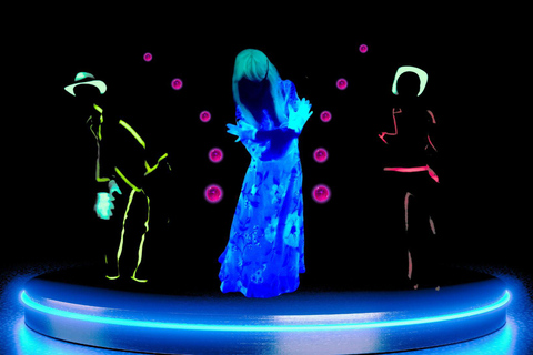 Prague: Underground Black Light Theatre Interactive Show