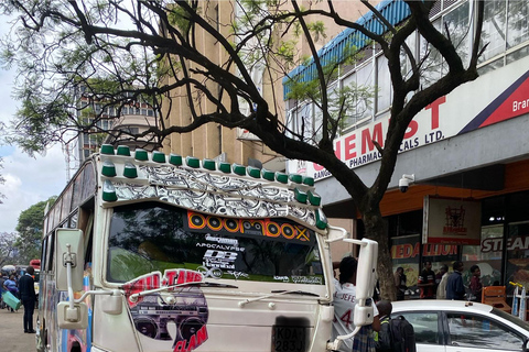 Nairobi: Matatu Safari, Uhuru Park e tour della città dal tetto del KICCNairobi: Safari Matatu, Parco Uhuru e tour della città dal tetto del KICC