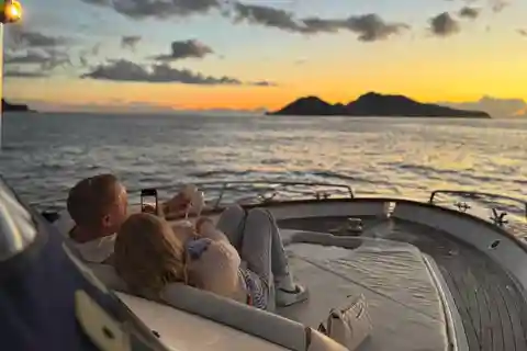 Privat solnedgång på Sorrentokusten