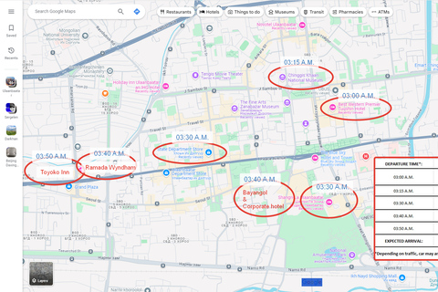 Ulaanbaatar: Airport Shared Shuttle 2025 -cheapest you find! Pick-up FROM City TO Airport (Drop Off At Airport)