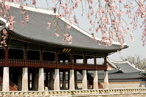 Seoul: Tour del Palazzo Gyeongbokgung e pranzo in un mercato autentico