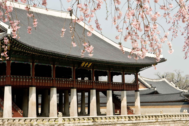 Seúl: Visita al Palacio de Gyeongbokgung y Comida en el Mercado Auténtico