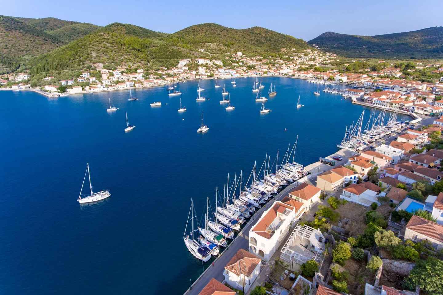 From Skala: Ithaca Day Cruise with Swim Stops & Free Time