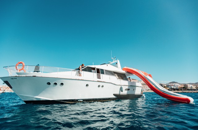 Visit Tenerife 4hr Trip in Fun Yacht with Waterplays and Toys in Costa Adeje, Tenerife