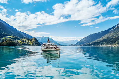 Interlaken: Boot Dagpas op het meer van Thun en Brienz2e klas halve prijs