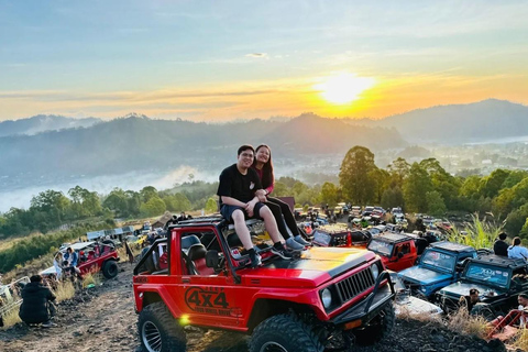 Mount Batur Sunrise Jeep Tour with Black Lava & Hot Springs Tour with transfer hotel only (without hot springs)