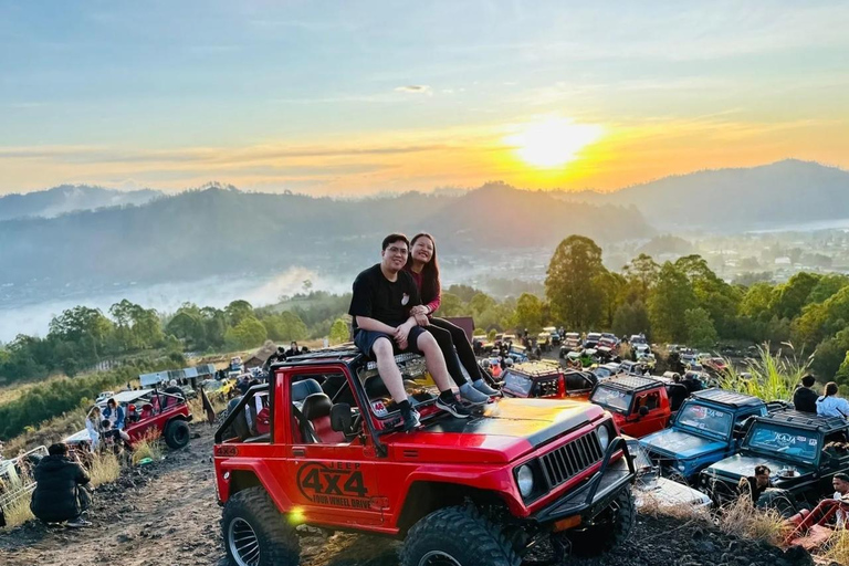 Mount Batur Sunrise Jeep Tour with Black Lava & Hot Springs Tour with transfer hotel only (without hot springs)