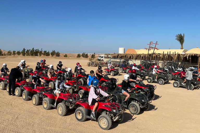 Hurghada: Safari med fyrhjuling och buggy med middag och showUpphämtning från hotell i Hurghada City