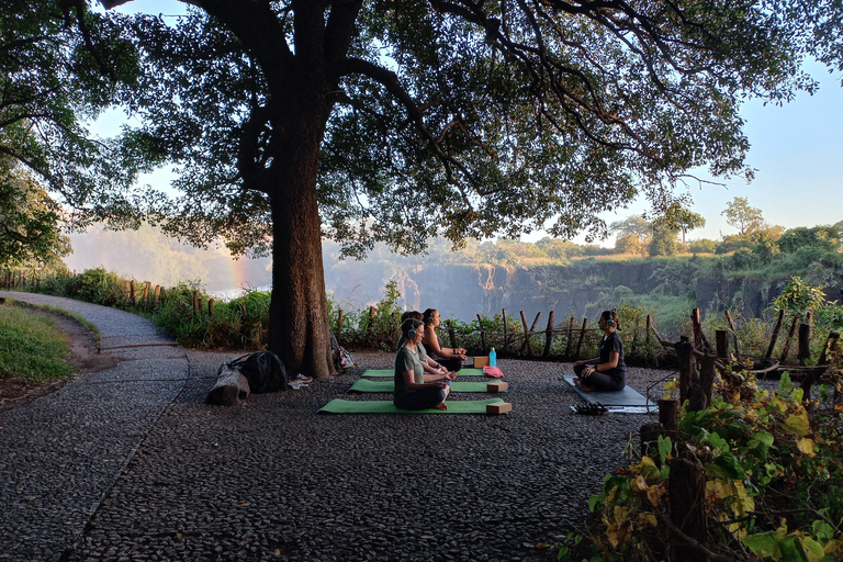 Victoria Falls: Sunrise Yoga Session with Breakfast Private Tour