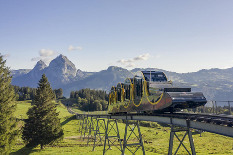 3 Mountains in 1 Day by Train, Cable Cars, Funiculars & Boat Excluding Train Tickets