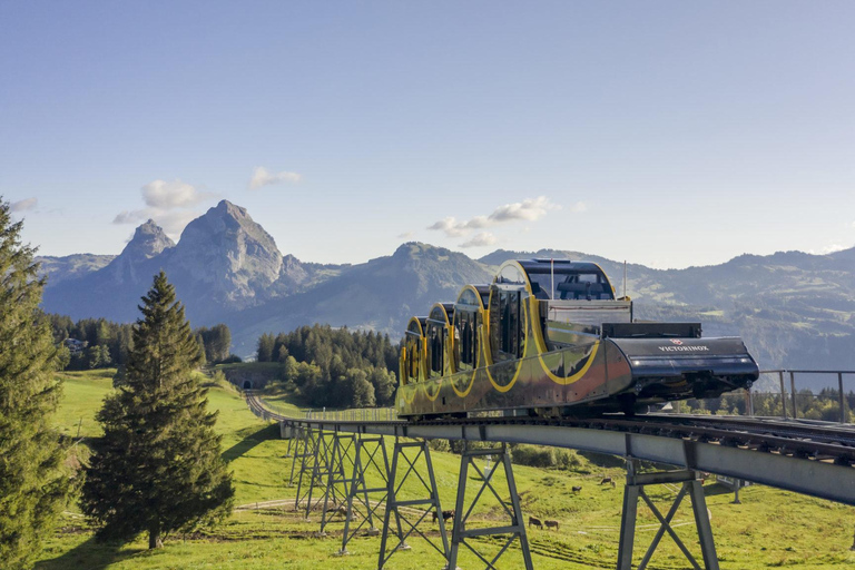 3 Mountains in 1 Day by Train, Cable Cars, Funiculars & Boat Excluding Train Tickets