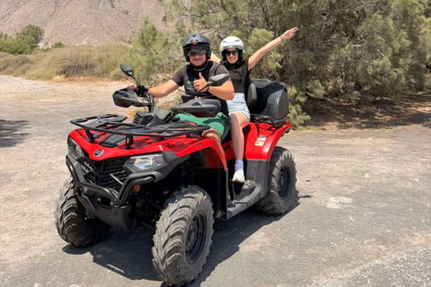 Santorini: Guided ATV Tour with Villages, Beaches & Views