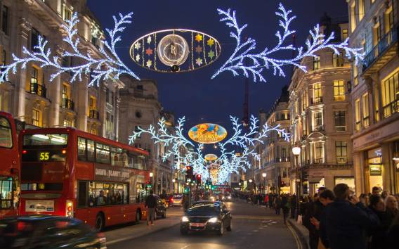 London: Weihnachtslichter-Tour mit dem Heritage Bus